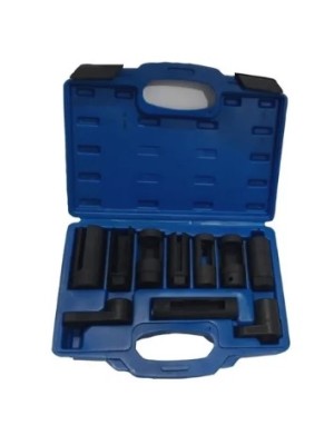 JOGO DE SOQUETES PARA SENSOR DE OXIGENIO SONDA LAMBDA COM 10 PEÇAS DTSSO03